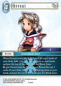Devout (Opus XIV: Crystal Abyss) — Final Fantasy TCG Card Value