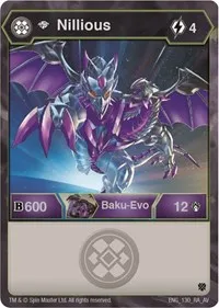 Diamond Nillious (Armored Elite) — Bakugan TCG Card Value