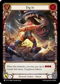 Dig In Yellow FAB385 (Flesh and Blood: Promo Cards)