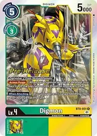 Digmon (New Awakening Pre-Release Cards)