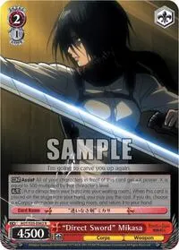 Direct Sword Mikasa (Attack on Titan)