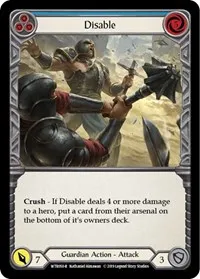 Disable Blue (Welcome to Rathe) — Flesh & Blood TCG Card Value