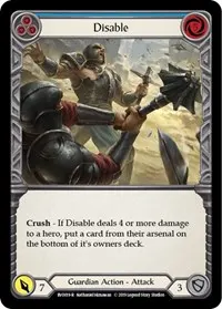 Disable Blue (Hero Deck: Bravo)
