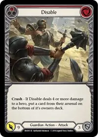 Disable Red (Hero Deck: Bravo)