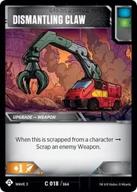 Dismantling Claw (War for Cybertron: Siege I) — Transformers TCG Card Value
