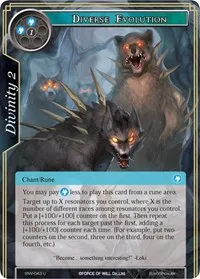 Diverse Evolution (The Strangers of New Valhalla) — Force of Will Card Value