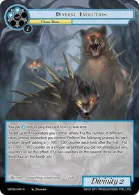 Diverse Evolution (Masterpiece Collection 03 "Dimensional Hope") — Force of Will Card Value