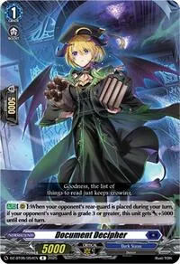 Document Decipher (DZ-BT06: Generation Dragenesis) — Cardfight Vanguard Card Value