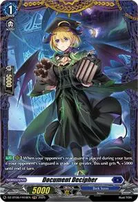 Document Decipher FR (DZ-BT06: Generation Dragenesis)