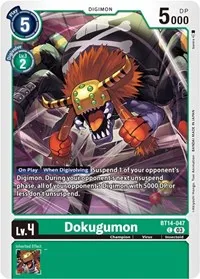 Dokugumon (Blast Ace) — Digimon Card Game Card Value