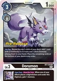 Dorumon (Next Adventure Pre-Release Cards) — Digimon Card Game Card Value