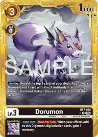 Dorumon Gold Border (Advanced Booster Digimon Generation)