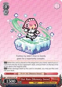 Dot Ram Memory Snow (Re:ZERO Memory Snow) — Weiss Schwarz Card Value