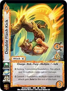 Double Flash Kick (Street Fighter CCG) — UniVersus Card Value