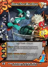 Double Front Beat Down Plus Ultra Pack 1 (UniVersus: My Hero Academia Promo Cards)