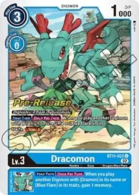Dracomon (Dimensional Phase Pre-Release Cards)