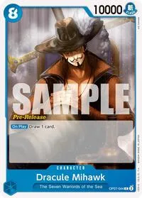 Dracule Mihawk (500 Years in the Future Pre-Release Cards) — One Piece Card Game Card Value