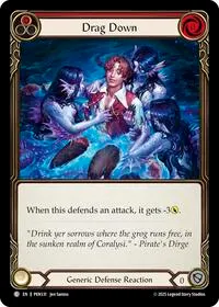 Drag Down Red (Compendium of Rathe) — Flesh & Blood TCG Card Value