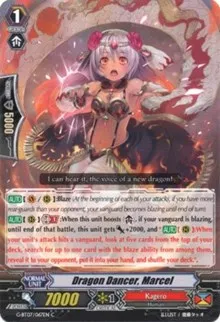 Dragon Dancer Marcel (G-BT07: Glorious Bravery of Radiant Sword) — Cardfight Vanguard Card Value