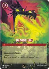 Dragon Fire 1 C1 (Disney Lorcana Promo Cards)