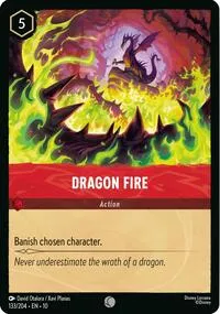Dragon Fire (Whispers in the Well) — Lorcana TCG Card Value