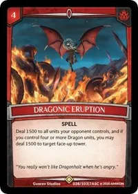 Dragonic Eruption (Ascension) — Argent Saga TCG Card Value