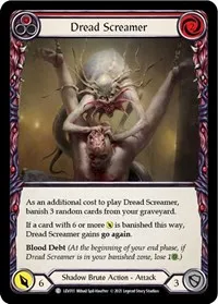 Dread Screamer Red (Blitz Deck: Monarch - Levia) — Flesh & Blood TCG Card Value