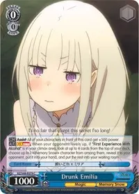 Drunk Emilia (Re:ZERO Memory Snow)