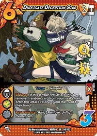 Duplicate Deception Stab (UniVersus: My Hero Academia: Undaunted Raid) — UniVersus Card Value
