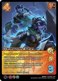 Duplicitious Attack (Challenger Series: Vox Machina and Mighty Nein) — UniVersus Card Value