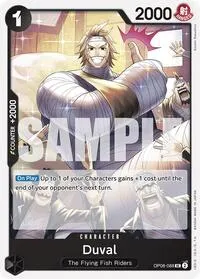 Duval (Two Legends) — One Piece Card Game Card Value