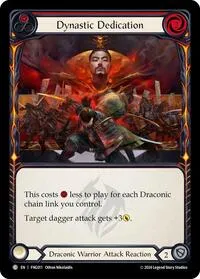 Dynastic Dedication Red (Blitz Deck: The Hunted - Fang) — Flesh & Blood TCG Card Value
