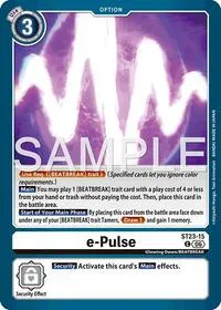 e Pulse (Starter Deck 23: Beatbreak) — Digimon Card Game Card Value