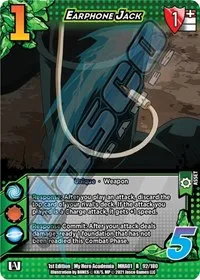 Earphone Jack (UniVersus: My Hero Academia) — UniVersus Card Value