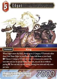 Edgar (Rebellion's Call) — Final Fantasy TCG Card Value
