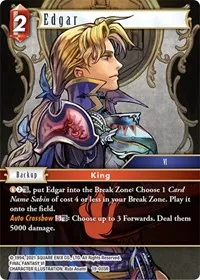 Edgar (From Nightmares) — Final Fantasy TCG Card Value