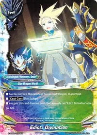 Edict Divination (S-SD02: Triangulum Galaxy) — Future Card BuddyFight Card Value