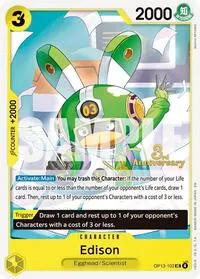Edison (Carrying On His Will: 3rd Anniversary Tournament Cards)