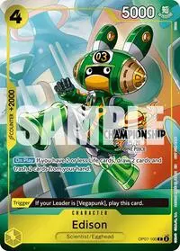 Edison CS 25 26 Celebration Pack (One Piece Promotion Cards)