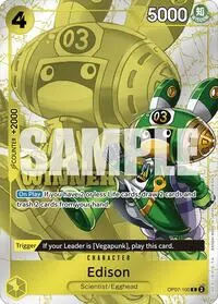 Edison Winner Pack 2024 Oct Dec (One Piece Promotion Cards)