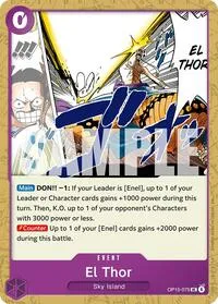 El Thor (Adventure on Kami's Island) — One Piece Card Game Card Value