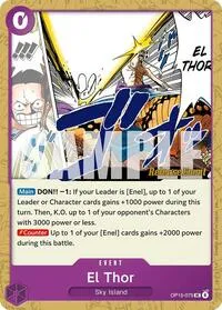 El Thor (Adventure on Kami's Island Release Event Cards) — One Piece Card Game Card Value