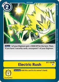 Electric Rush (Next Adventure) — Digimon Card Game Card Value