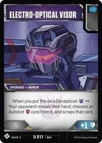 Electro Optical Visor (Titan Masters Attack) — Transformers TCG Card Value