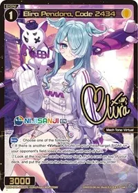 Elira Pendora Code 2434 ENR (Collab Booster: Nijisanji Diva)