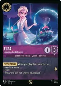 Elsa Exploring the Unknown (Disney Lorcana Promo Cards)