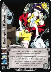 Emergency Rations (Cowboy Bebop) — UniVersus Card Value