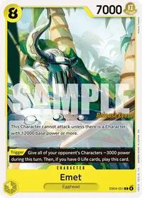 Emet (Adventure on Kami's Island Release Event Cards) — One Piece Card Game Card Value