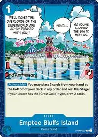 Emptee Bluffs Island (Emperors in the New World: 2nd Anniversary Tournament Cards)
