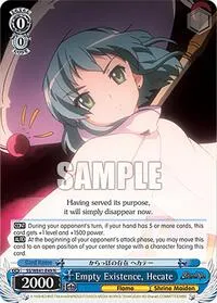 Empty Existence Hecate (Shakugan no Shana Premium Booster) — Weiss Schwarz Card Value